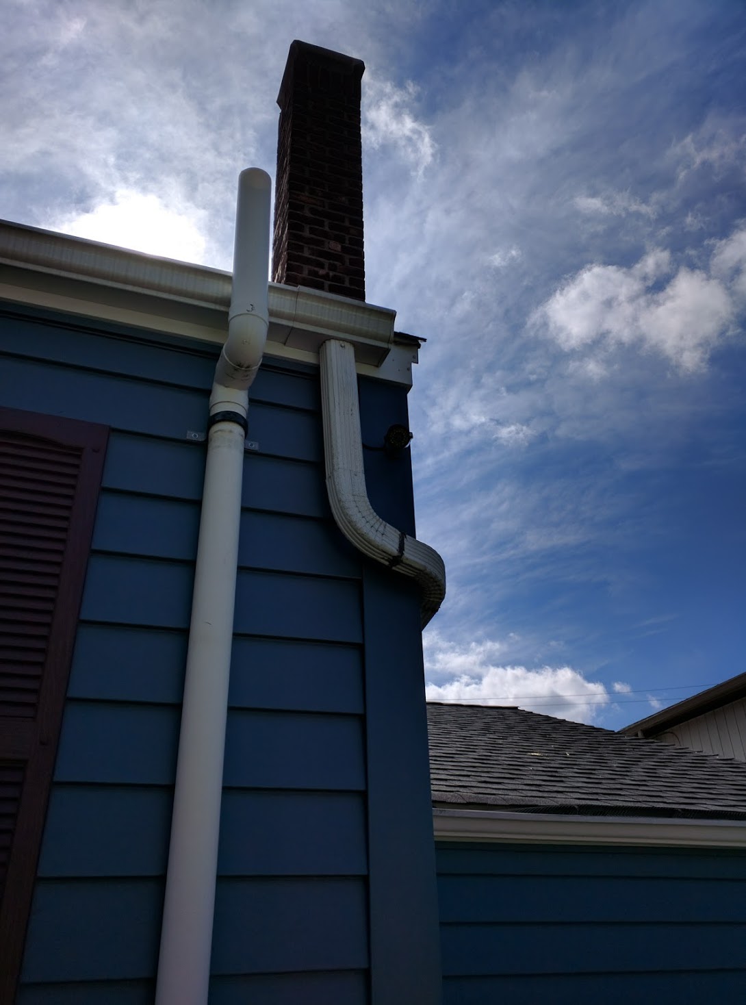 Exterior Camera Installation Blue House 1 - IT Electrician Project Photo