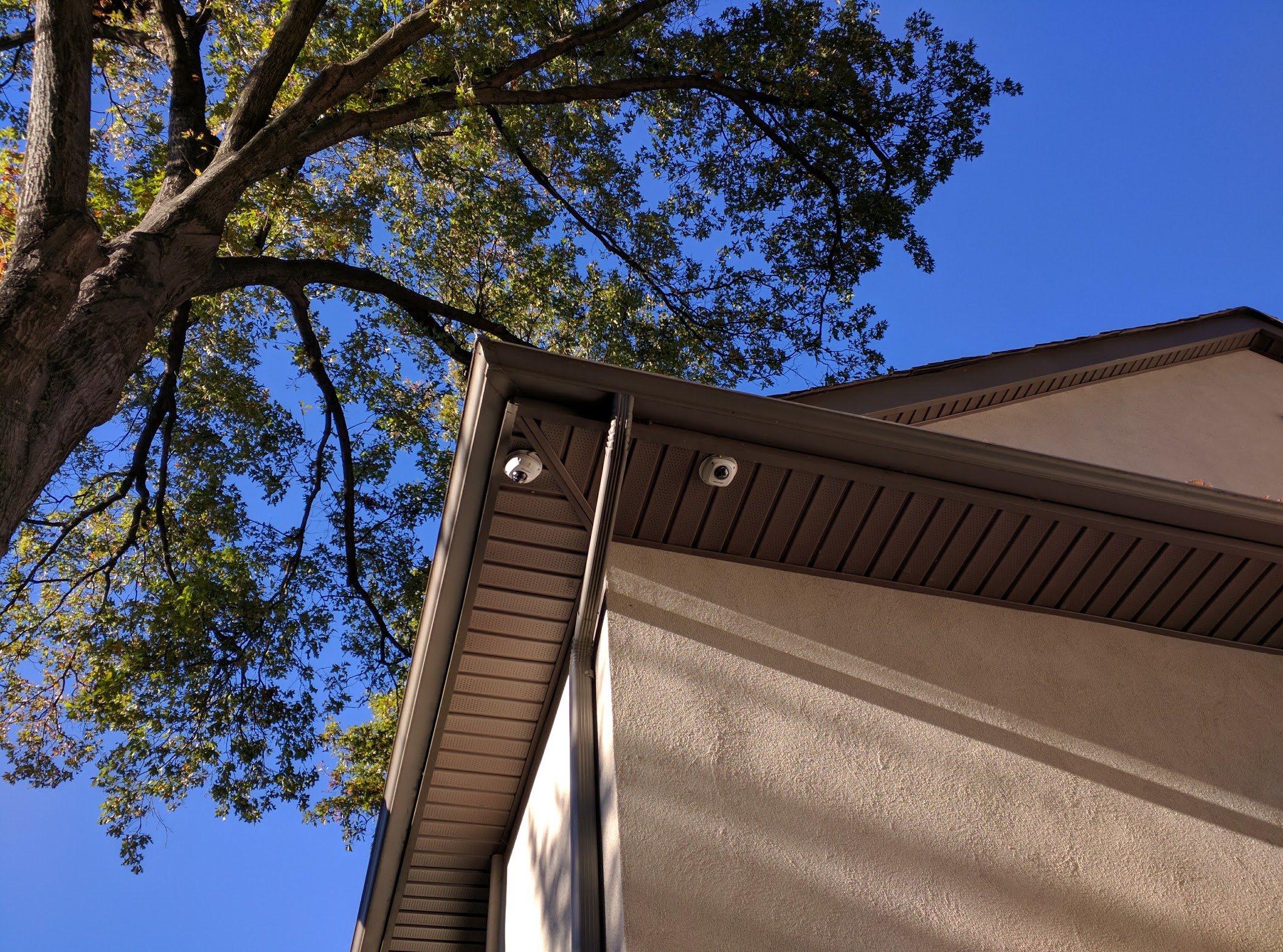 Exterior Camera Installation White House Corner 4 - IT Electrician Project Photo