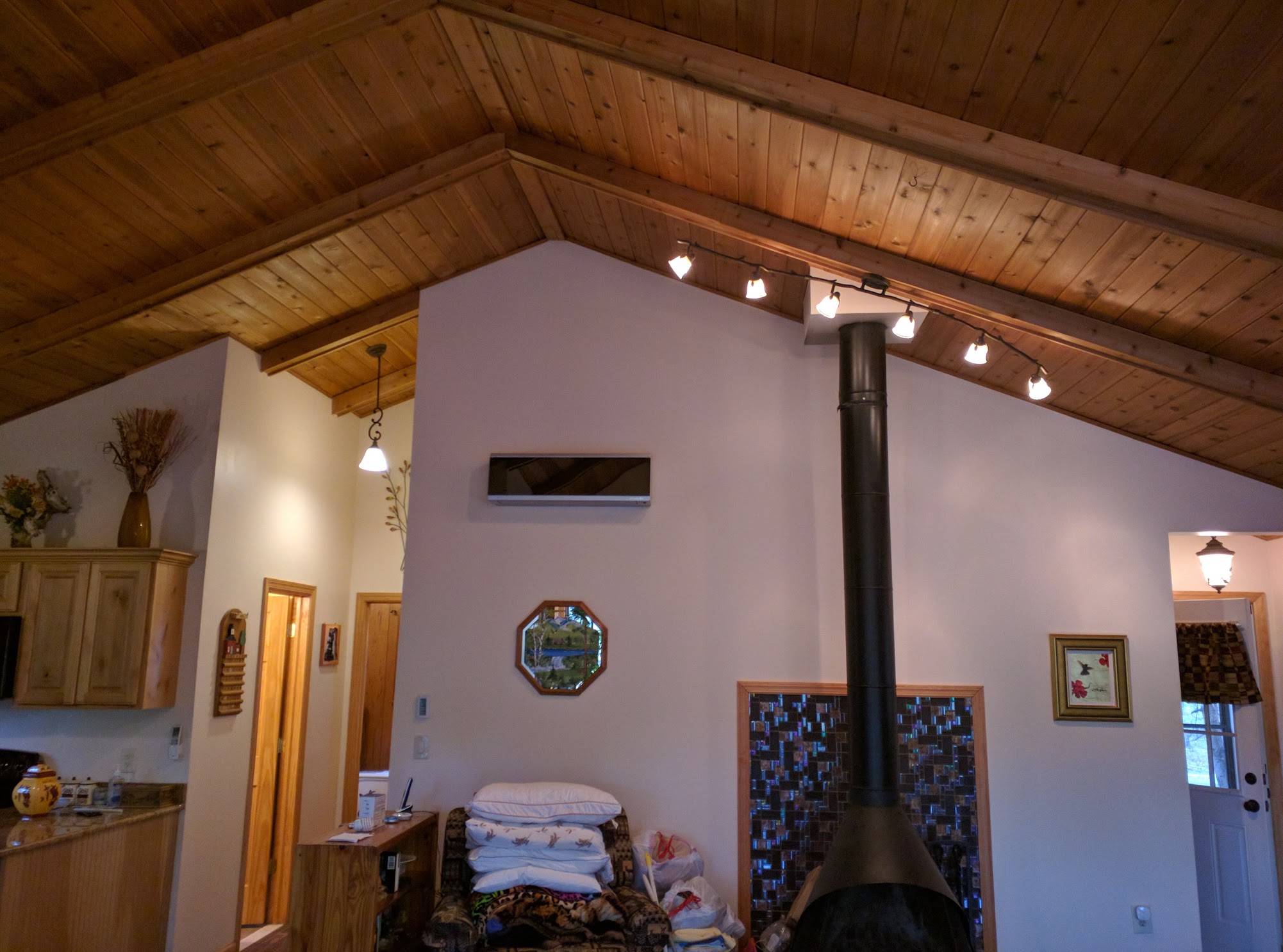Indoor Lighting Installation Fireplace - IT Electrician Project Photo