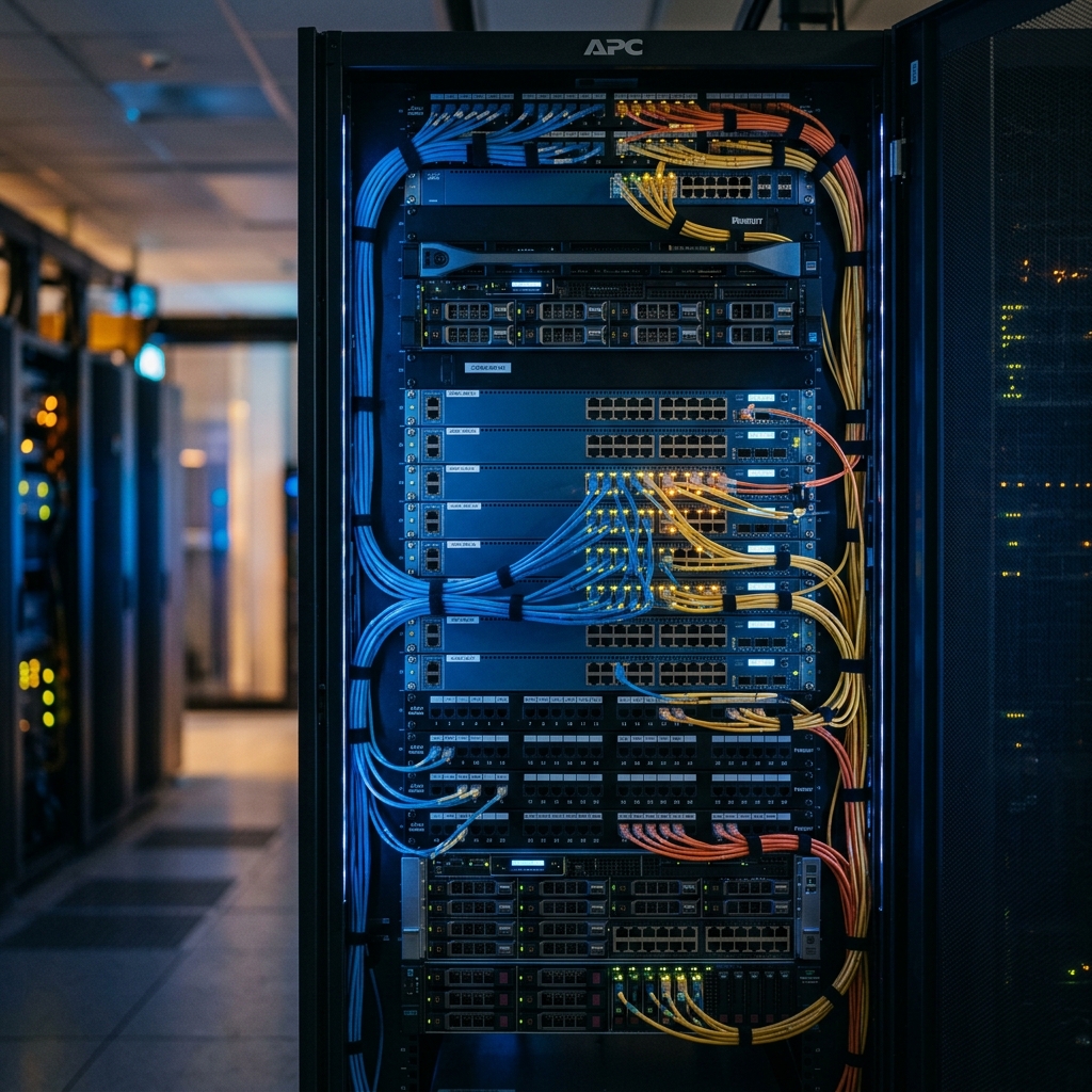 Server Rack Installation - IT Electrician Project Photo